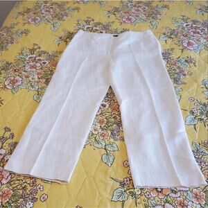 Jones Wear linen blend wide leg cropped pants Size 12‎
